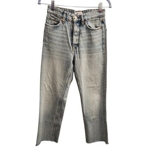 Zara light denim straight leg jeans size 2